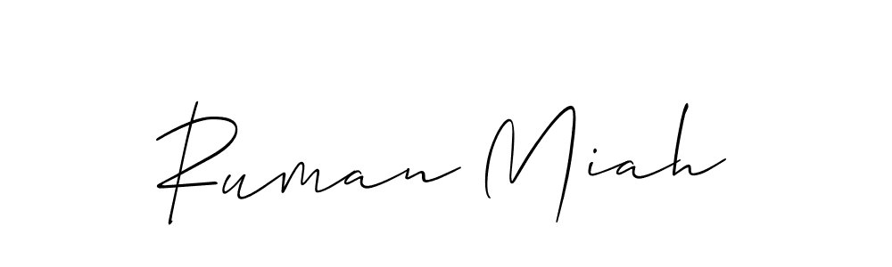 Best and Professional Signature Style for Ruman Miah. Allison_Script Best Signature Style Collection. Ruman Miah signature style 2 images and pictures png