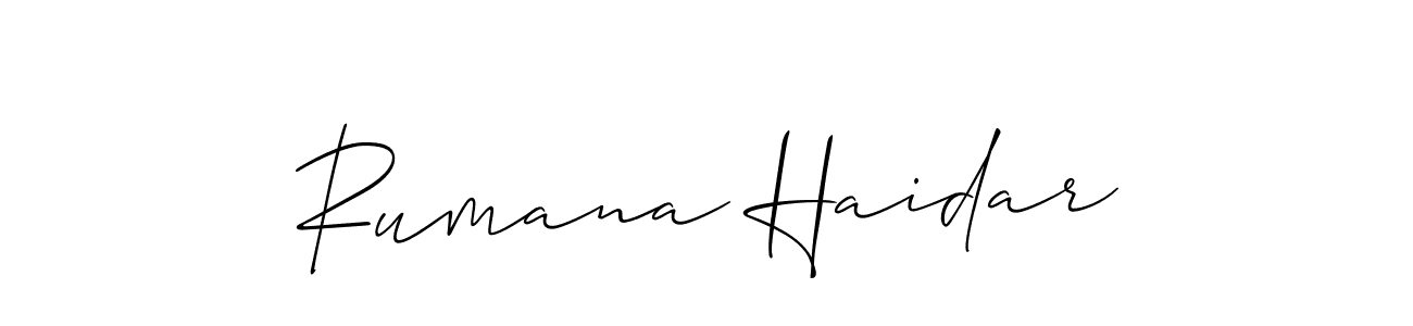 Once you've used our free online signature maker to create your best signature Allison_Script style, it's time to enjoy all of the benefits that Rumana Haidar name signing documents. Rumana Haidar signature style 2 images and pictures png