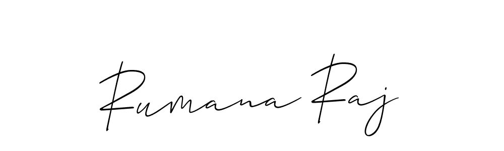 How to Draw Rumana Raj signature style? Allison_Script is a latest design signature styles for name Rumana Raj. Rumana Raj signature style 2 images and pictures png