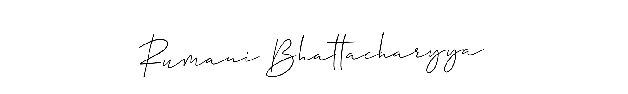 Make a beautiful signature design for name Rumani Bhattacharyya. Use this online signature maker to create a handwritten signature for free. Rumani Bhattacharyya signature style 2 images and pictures png
