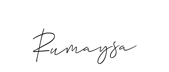 Once you've used our free online signature maker to create your best signature Allison_Script style, it's time to enjoy all of the benefits that Rumaysa name signing documents. Rumaysa signature style 2 images and pictures png