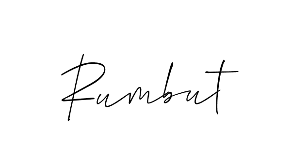 Make a beautiful signature design for name Rumbut. Use this online signature maker to create a handwritten signature for free. Rumbut signature style 2 images and pictures png