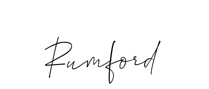 Also You can easily find your signature by using the search form. We will create Rumford name handwritten signature images for you free of cost using Allison_Script sign style. Rumford signature style 2 images and pictures png