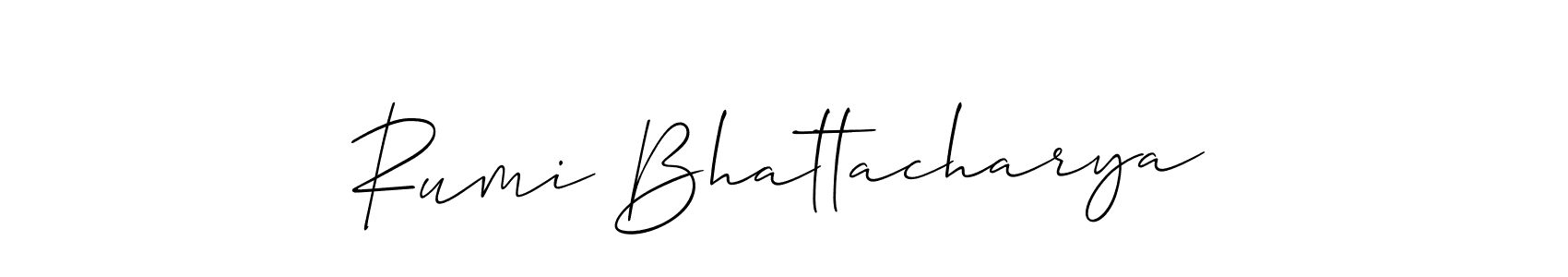 Make a beautiful signature design for name Rumi Bhattacharya. Use this online signature maker to create a handwritten signature for free. Rumi Bhattacharya signature style 2 images and pictures png