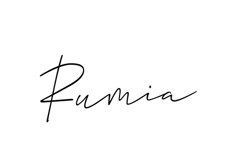 How to Draw Rumia signature style? Allison_Script is a latest design signature styles for name Rumia. Rumia signature style 2 images and pictures png