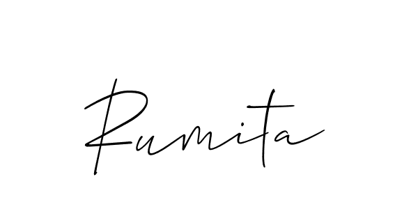 Once you've used our free online signature maker to create your best signature Allison_Script style, it's time to enjoy all of the benefits that Rumita name signing documents. Rumita signature style 2 images and pictures png