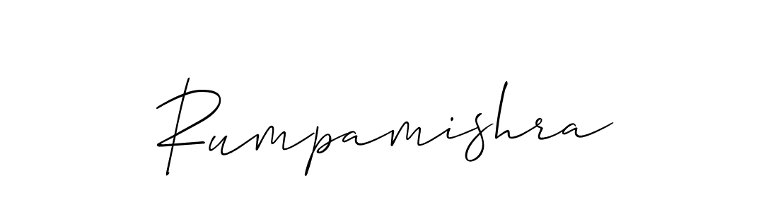 How to make Rumpamishra signature? Allison_Script is a professional autograph style. Create handwritten signature for Rumpamishra name. Rumpamishra signature style 2 images and pictures png