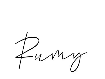 Make a beautiful signature design for name Rumy. Use this online signature maker to create a handwritten signature for free. Rumy signature style 2 images and pictures png