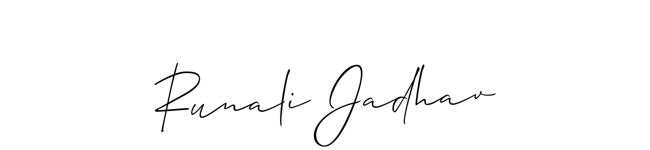 Here are the top 10 professional signature styles for the name Runali Jadhav. These are the best autograph styles you can use for your name. Runali Jadhav signature style 2 images and pictures png