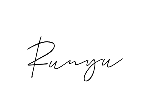 Also You can easily find your signature by using the search form. We will create Runyu name handwritten signature images for you free of cost using Allison_Script sign style. Runyu signature style 2 images and pictures png