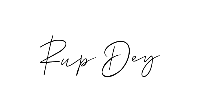 Create a beautiful signature design for name Rup Dey. With this signature (Allison_Script) fonts, you can make a handwritten signature for free. Rup Dey signature style 2 images and pictures png
