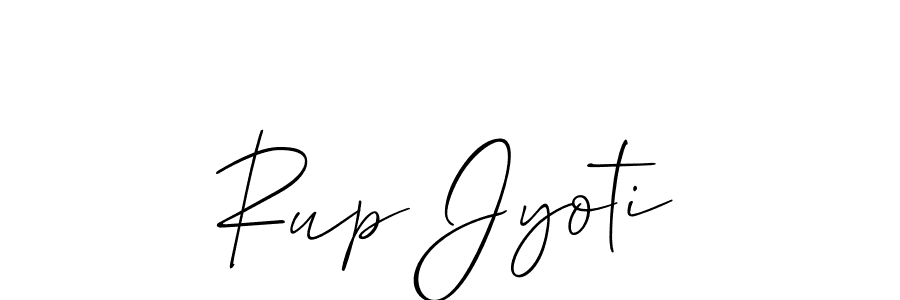 Design your own signature with our free online signature maker. With this signature software, you can create a handwritten (Allison_Script) signature for name Rup Jyoti. Rup Jyoti signature style 2 images and pictures png