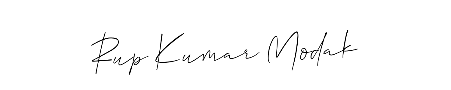 Also You can easily find your signature by using the search form. We will create Rup Kumar Modak name handwritten signature images for you free of cost using Allison_Script sign style. Rup Kumar Modak signature style 2 images and pictures png