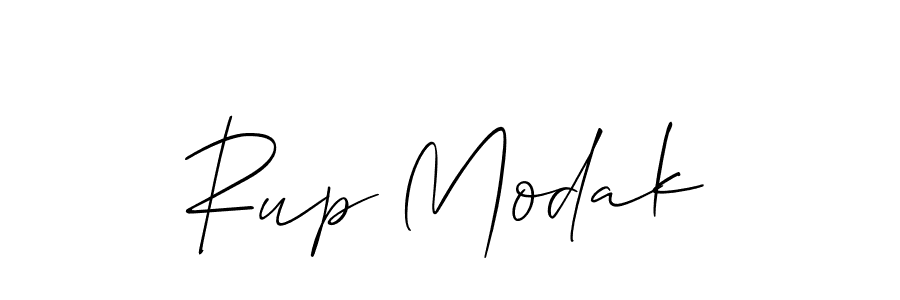 Also we have Rup Modak name is the best signature style. Create professional handwritten signature collection using Allison_Script autograph style. Rup Modak signature style 2 images and pictures png