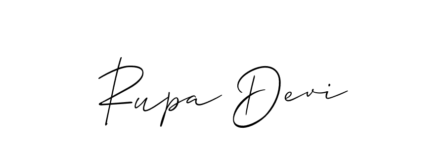 How to make Rupa Devi name signature. Use Allison_Script style for creating short signs online. This is the latest handwritten sign. Rupa Devi signature style 2 images and pictures png