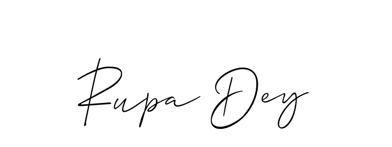 Allison_Script is a professional signature style that is perfect for those who want to add a touch of class to their signature. It is also a great choice for those who want to make their signature more unique. Get Rupa Dey name to fancy signature for free. Rupa Dey signature style 2 images and pictures png