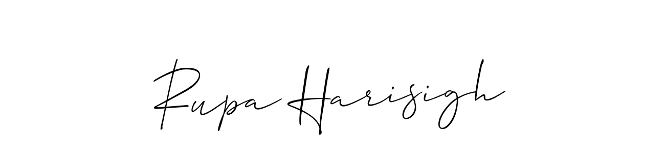 How to make Rupa Harisigh name signature. Use Allison_Script style for creating short signs online. This is the latest handwritten sign. Rupa Harisigh signature style 2 images and pictures png