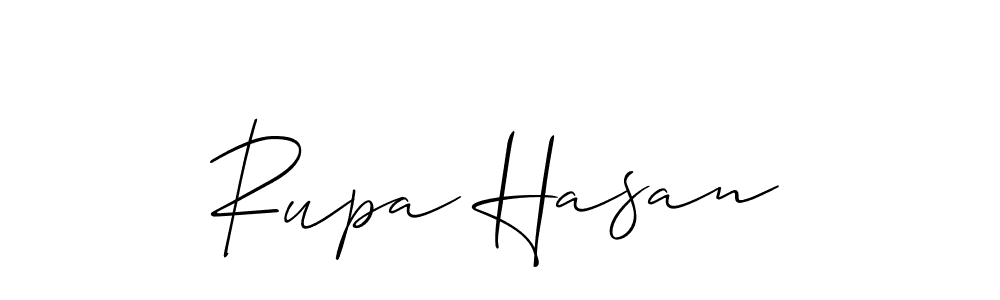 It looks lik you need a new signature style for name Rupa Hasan. Design unique handwritten (Allison_Script) signature with our free signature maker in just a few clicks. Rupa Hasan signature style 2 images and pictures png