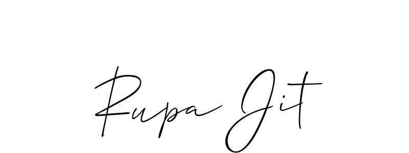 The best way (Allison_Script) to make a short signature is to pick only two or three words in your name. The name Rupa Jit include a total of six letters. For converting this name. Rupa Jit signature style 2 images and pictures png