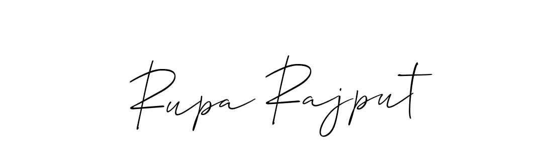 How to make Rupa Rajput signature? Allison_Script is a professional autograph style. Create handwritten signature for Rupa Rajput name. Rupa Rajput signature style 2 images and pictures png