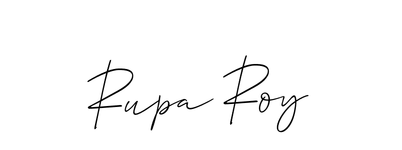 Use a signature maker to create a handwritten signature online. With this signature software, you can design (Allison_Script) your own signature for name Rupa Roy. Rupa Roy signature style 2 images and pictures png