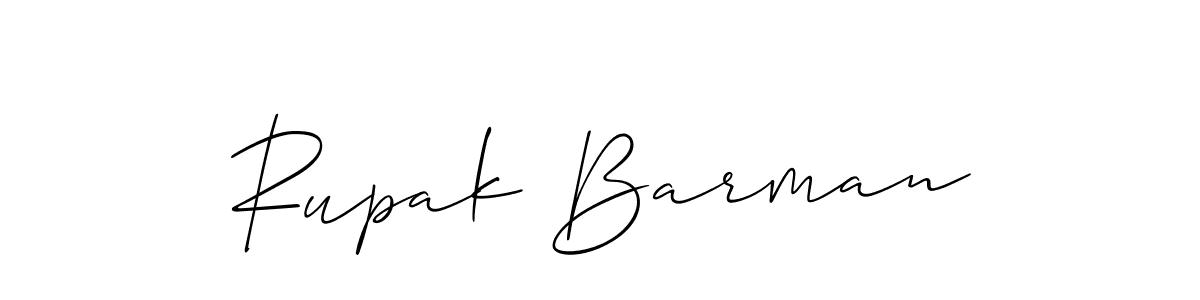 It looks lik you need a new signature style for name Rupak Barman. Design unique handwritten (Allison_Script) signature with our free signature maker in just a few clicks. Rupak Barman signature style 2 images and pictures png