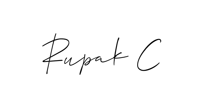 This is the best signature style for the Rupak C name. Also you like these signature font (Allison_Script). Mix name signature. Rupak C signature style 2 images and pictures png