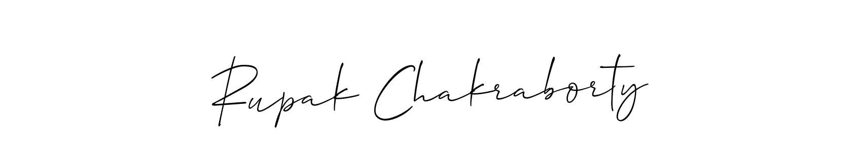 Make a beautiful signature design for name Rupak Chakraborty. With this signature (Allison_Script) style, you can create a handwritten signature for free. Rupak Chakraborty signature style 2 images and pictures png