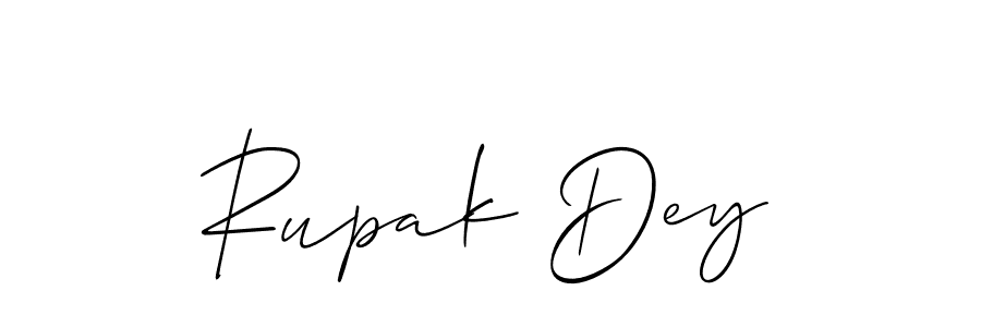 Design your own signature with our free online signature maker. With this signature software, you can create a handwritten (Allison_Script) signature for name Rupak Dey. Rupak Dey signature style 2 images and pictures png