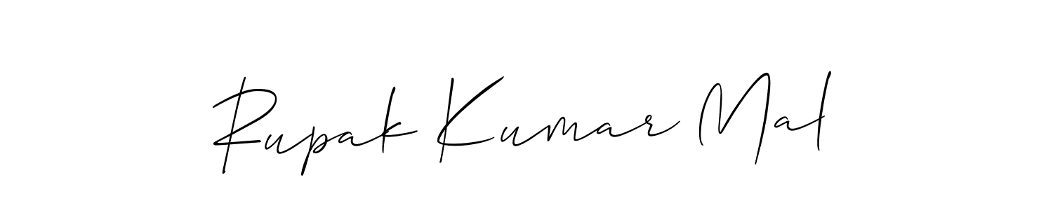 Make a beautiful signature design for name Rupak Kumar Mal. With this signature (Allison_Script) style, you can create a handwritten signature for free. Rupak Kumar Mal signature style 2 images and pictures png