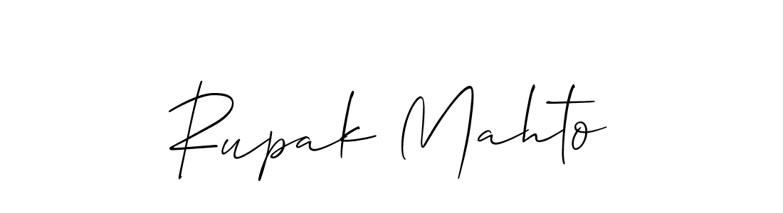 You should practise on your own different ways (Allison_Script) to write your name (Rupak Mahto) in signature. don't let someone else do it for you. Rupak Mahto signature style 2 images and pictures png