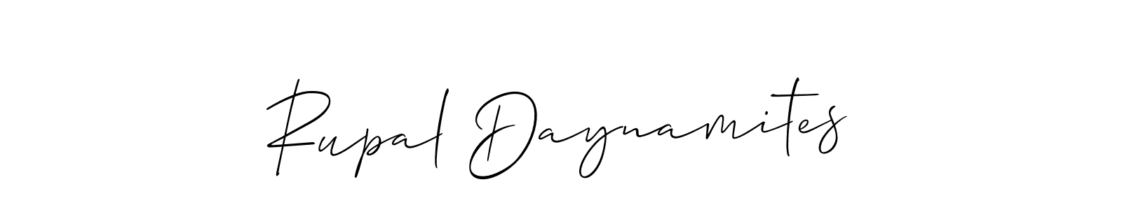 Rupal Daynamites stylish signature style. Best Handwritten Sign (Allison_Script) for my name. Handwritten Signature Collection Ideas for my name Rupal Daynamites. Rupal Daynamites signature style 2 images and pictures png