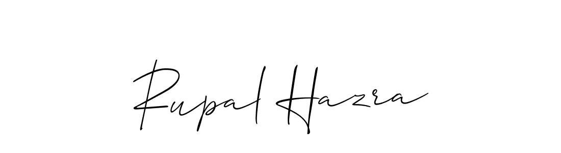 Use a signature maker to create a handwritten signature online. With this signature software, you can design (Allison_Script) your own signature for name Rupal Hazra. Rupal Hazra signature style 2 images and pictures png