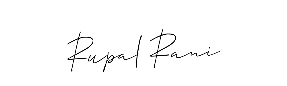 Best and Professional Signature Style for Rupal Rani. Allison_Script Best Signature Style Collection. Rupal Rani signature style 2 images and pictures png