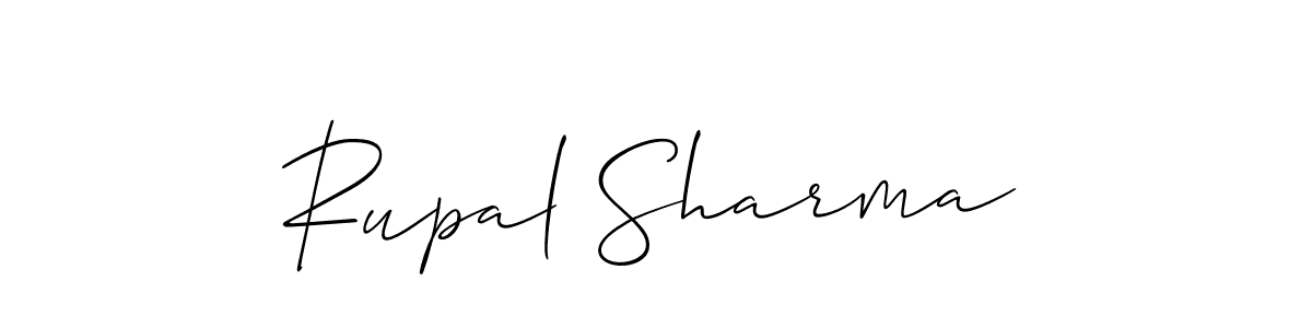 How to Draw Rupal Sharma signature style? Allison_Script is a latest design signature styles for name Rupal Sharma. Rupal Sharma signature style 2 images and pictures png