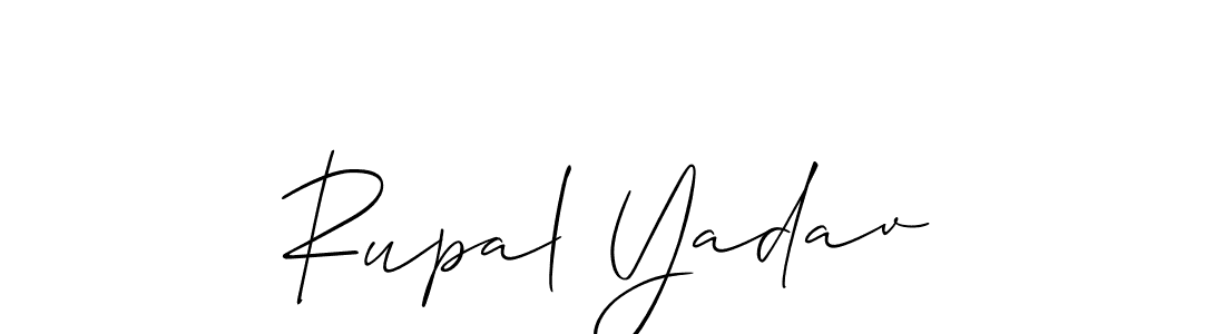 Rupal Yadav stylish signature style. Best Handwritten Sign (Allison_Script) for my name. Handwritten Signature Collection Ideas for my name Rupal Yadav. Rupal Yadav signature style 2 images and pictures png