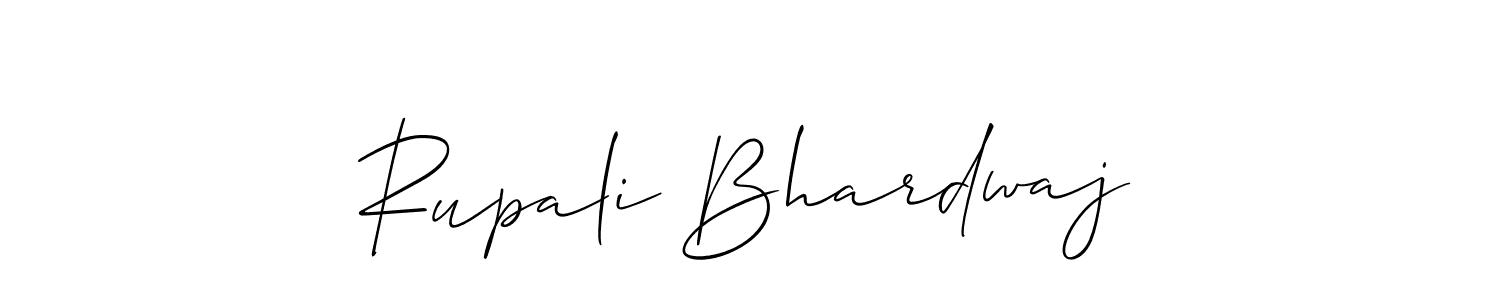 Use a signature maker to create a handwritten signature online. With this signature software, you can design (Allison_Script) your own signature for name Rupali Bhardwaj. Rupali Bhardwaj signature style 2 images and pictures png