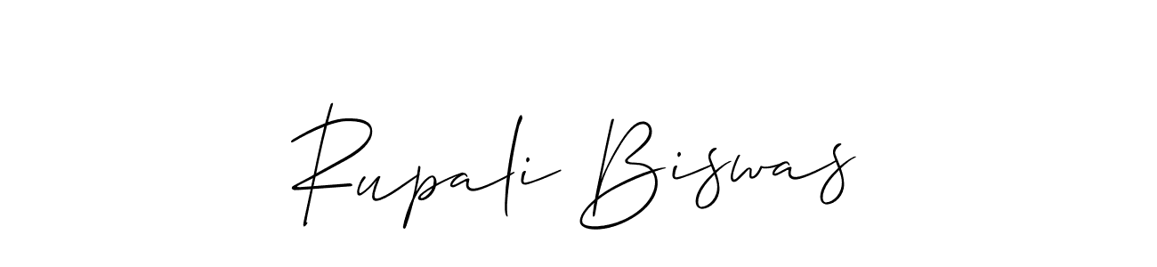 How to make Rupali Biswas signature? Allison_Script is a professional autograph style. Create handwritten signature for Rupali Biswas name. Rupali Biswas signature style 2 images and pictures png