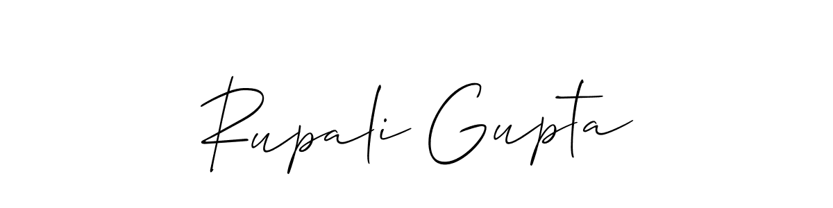 Make a beautiful signature design for name Rupali Gupta. With this signature (Allison_Script) style, you can create a handwritten signature for free. Rupali Gupta signature style 2 images and pictures png
