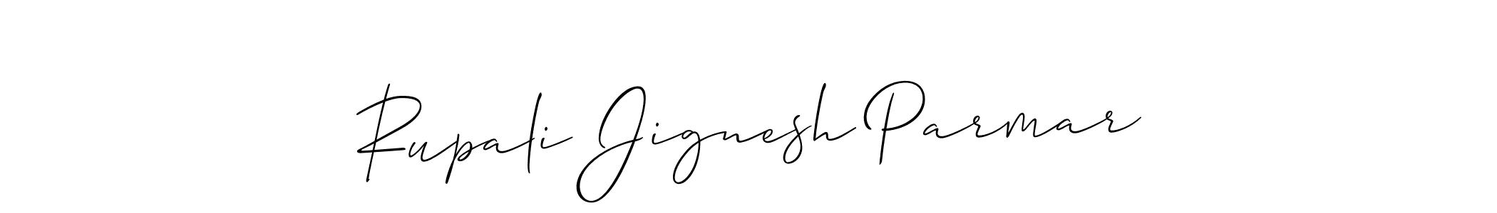 How to Draw Rupali Jignesh Parmar signature style? Allison_Script is a latest design signature styles for name Rupali Jignesh Parmar. Rupali Jignesh Parmar signature style 2 images and pictures png