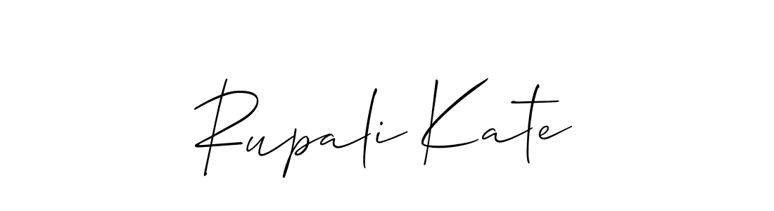 How to make Rupali Kate name signature. Use Allison_Script style for creating short signs online. This is the latest handwritten sign. Rupali Kate signature style 2 images and pictures png