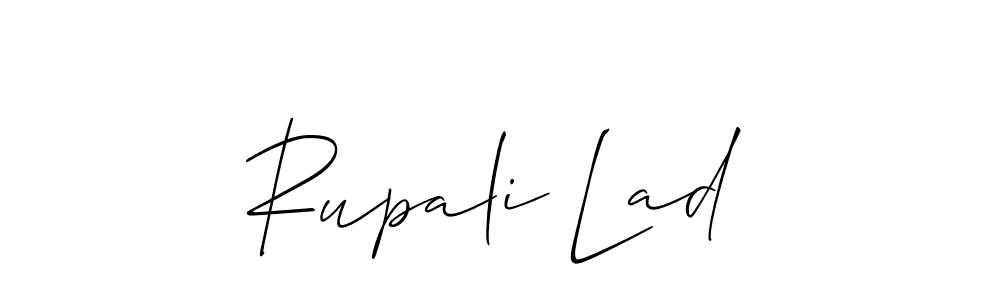 Allison_Script is a professional signature style that is perfect for those who want to add a touch of class to their signature. It is also a great choice for those who want to make their signature more unique. Get Rupali Lad name to fancy signature for free. Rupali Lad signature style 2 images and pictures png