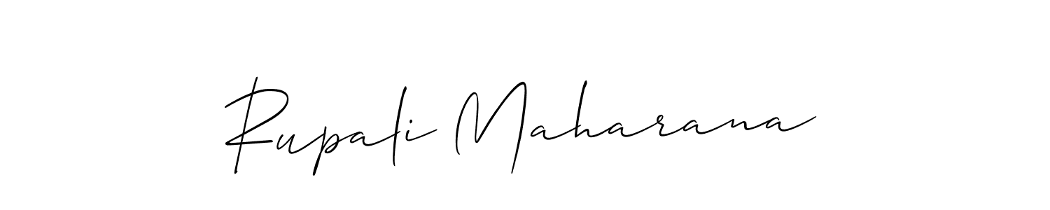 Also we have Rupali Maharana name is the best signature style. Create professional handwritten signature collection using Allison_Script autograph style. Rupali Maharana signature style 2 images and pictures png