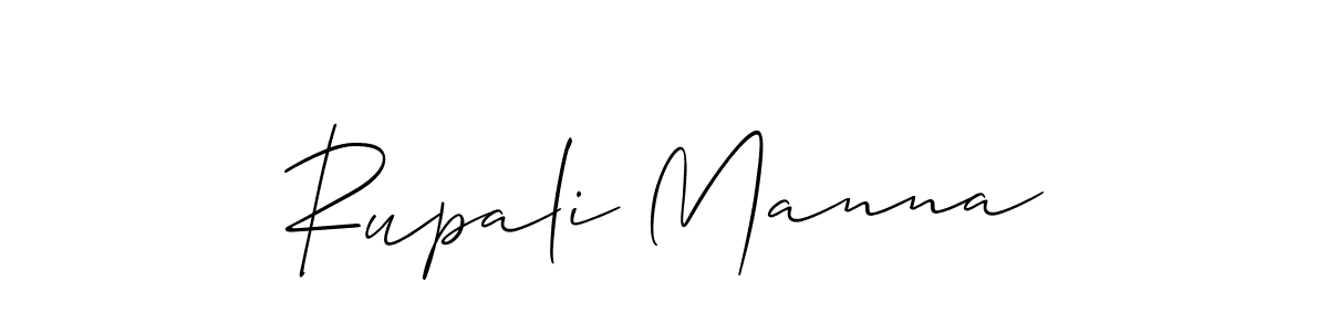 Allison_Script is a professional signature style that is perfect for those who want to add a touch of class to their signature. It is also a great choice for those who want to make their signature more unique. Get Rupali Manna name to fancy signature for free. Rupali Manna signature style 2 images and pictures png