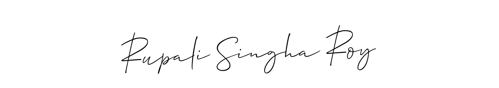 Create a beautiful signature design for name Rupali Singha Roy. With this signature (Allison_Script) fonts, you can make a handwritten signature for free. Rupali Singha Roy signature style 2 images and pictures png