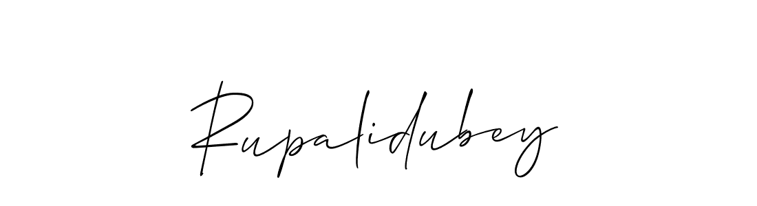 Make a beautiful signature design for name Rupalidubey. With this signature (Allison_Script) style, you can create a handwritten signature for free. Rupalidubey signature style 2 images and pictures png