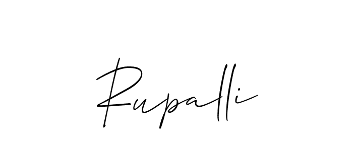 Allison_Script is a professional signature style that is perfect for those who want to add a touch of class to their signature. It is also a great choice for those who want to make their signature more unique. Get Rupalli name to fancy signature for free. Rupalli signature style 2 images and pictures png