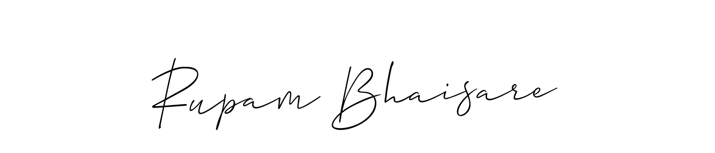 Make a beautiful signature design for name Rupam Bhaisare. With this signature (Allison_Script) style, you can create a handwritten signature for free. Rupam Bhaisare signature style 2 images and pictures png