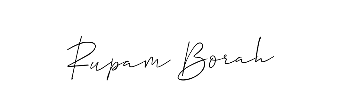 You should practise on your own different ways (Allison_Script) to write your name (Rupam Borah) in signature. don't let someone else do it for you. Rupam Borah signature style 2 images and pictures png