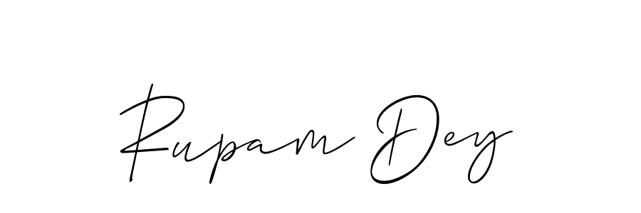 Create a beautiful signature design for name Rupam Dey. With this signature (Allison_Script) fonts, you can make a handwritten signature for free. Rupam Dey signature style 2 images and pictures png